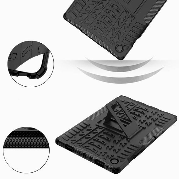 TPU+PC чохол Protector Stand для Samsung Galaxy Tab A8 10.5" (2021) Black | Зображення 5