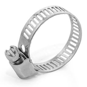 Хомут сталевий оцинкований 8 мм, D 14-27 мм INTERTOOL TC-0014