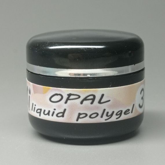 Жидкий полигель Мі OPAL #3 капучино с шиммером 5мл (баночка)