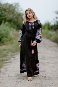 Платье  вышиванка взрослое в пол