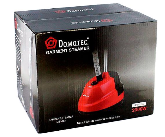 Отпариватель вертикальный со стойкой для одежды 1,6 л Domotec MS-5353 красный 2000W (MS-5353_1247) | Зображення 3