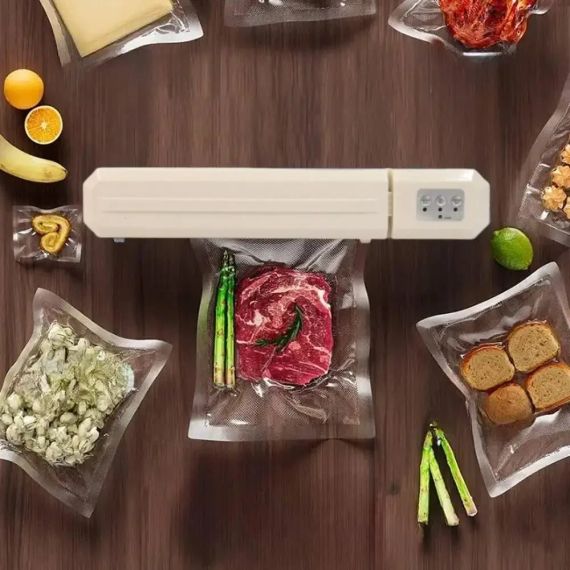 Кухонний вакуумний пакувальник + Пакети, від мережі, 120 Вт, Capper LY-652/Житовий вакууматор | Зображення 6