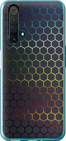 Чехол на Realme X50 Переливающиеся соты "498u-1894-17620"