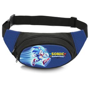 Сумка-бананка дитяча з принтом Супер Сонік поясна сумка для хлопчика (4607)