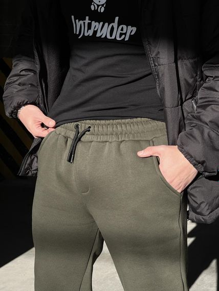 Штаны "Fleece" трехнитка Хаки | Зображення 6