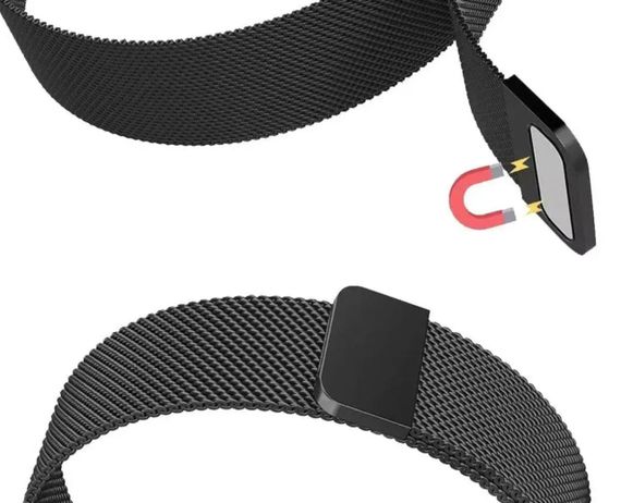 Ремінець металевий Mijobs Magnet для Xiaomi Smart Band 9 Active з магнітною застібкою - Black | Зображення 3