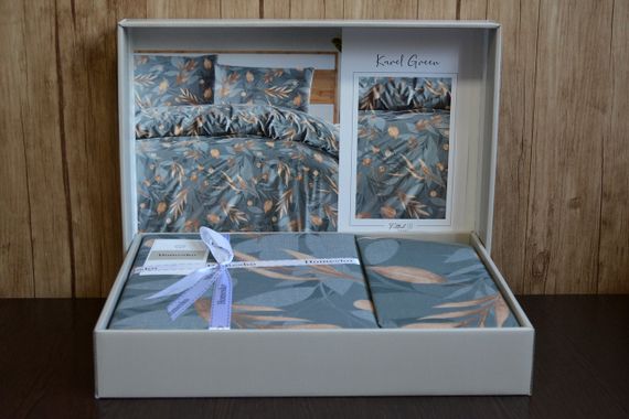 Постельное белье First Choice Homesko Ranforce семейный 160 х 220 см Karel Green | Зображення 1