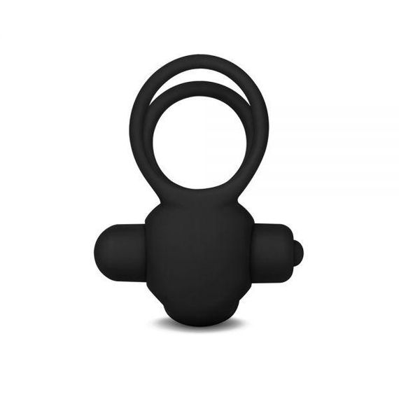 Ерекційне віброкольцо Power Clit Cockring, Black Sex Aura | Зображення 1