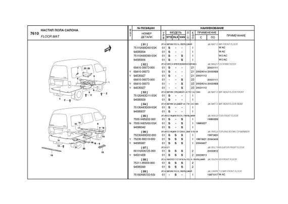 Daewoo Damas. Каталог деталей і складальних одиниць. | Зображення 4