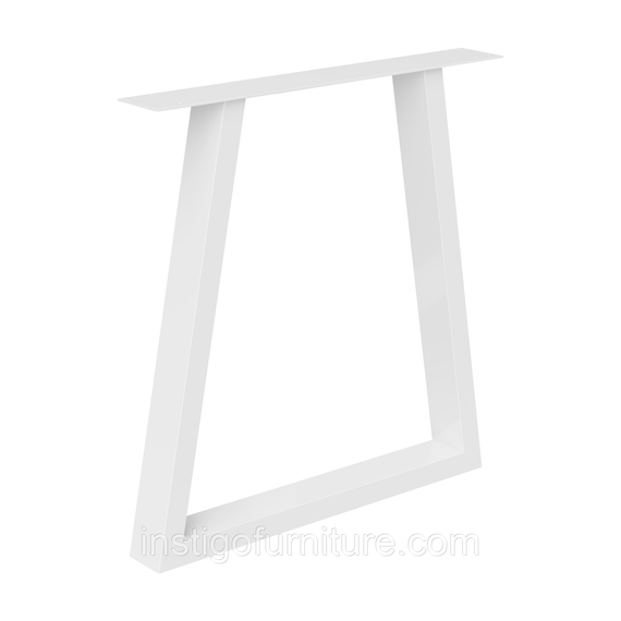 Опора ніжка для столу з металу 700×100mm, H=730mm (профільна труба: 80x40mm) Білий | Зображення 1
