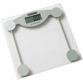 Ваги підлогові електронні скляні Mesko MS 8137 до 150 кг з цифровим дисплеєм та високою точністю