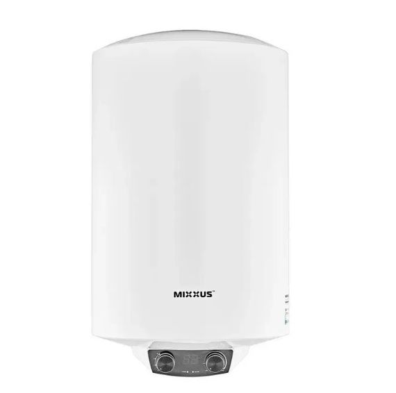 Водонагрівач Mixxus EWH-08050 ROUND DRY 50 л, 2,0 кВт, "сухий" ТЕН, вертикальний, циліндричний, білий (WH0608)