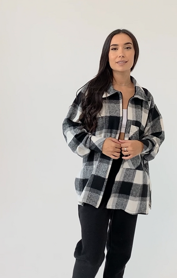 Женский теплый костюм рубашка и штаны NB23031 цвет черный, размер 50/54 | Зображення 2