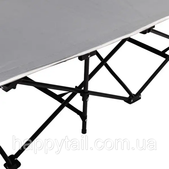 Кровать раскладная туристическая 185x60x50 см стальная раскладушка для кемпинга и дачи SJ-0033G | Зображення 1