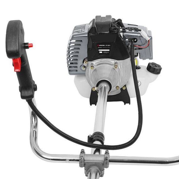 Мотокоса 1.5 кВт/2 л.с., 43 см3, котушка, 3 лопастний ніж, фреза 40 зубців, двоплечовий ранцевий ремінь1 | Зображення 7