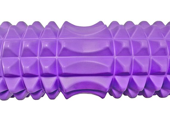 Масажний ролик EasyFit Grid Roller 45 см v.2.2 Фіолетовий (EF-2028-V) | Зображення 2