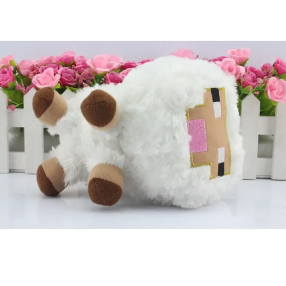 Дитяча плюшева іграшка біла Вівця з гри Майнкрафт 16 см, Овечка з Майнкрафт | Зображення 5