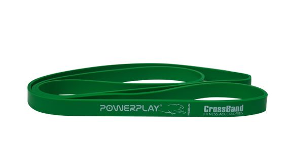 Еспандер-петля (гумка для фітнесу і кроссфіту) PowerPlay 4115 Power Band Зелена (16-32kg) | Зображення 1