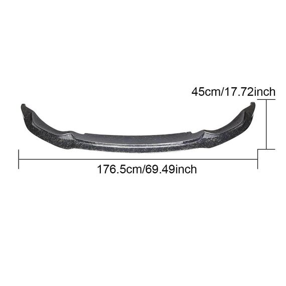 Накладка на передній бампер Lip V11 (для F82/F83, Карбон) для BMW 4 серія F-32 2012-2020 рр