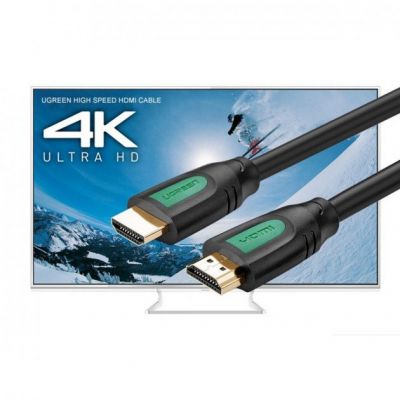 Кабель мультимедийный HDMI to HDMI 3.0m HD101 Round (Yellow/Black) Ugreen (10130) | Зображення 1