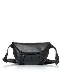 Жіноча сумка бананка Sambag Tirso Zard чорна 33 × 22 × 7 см (80551001)