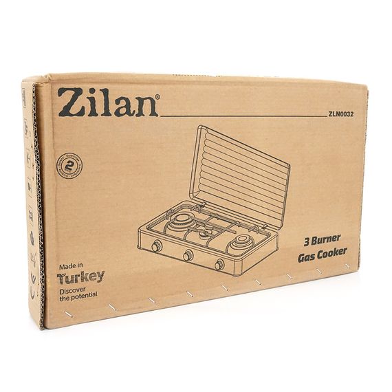 Газова плита Zilan ZLN0032, 3 комфорки, Black | Зображення 1