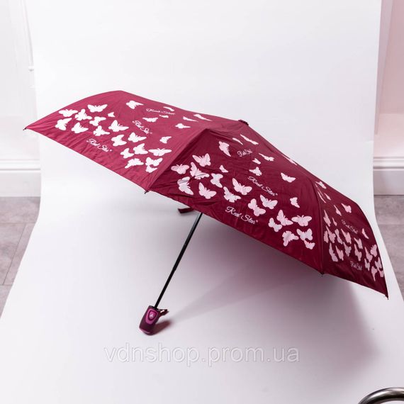 Зонт полуавтомат с принтом прочный из полиэстера диаметр 97 см Красный HP-23-2R | Зображення 3