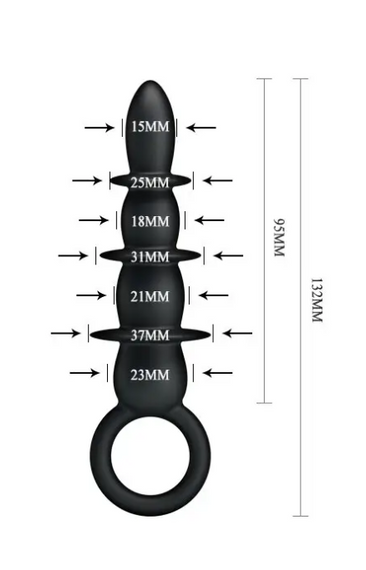 Анальный стимулятор BLACK PRETTY LOVE Sex Aura | Зображення 4