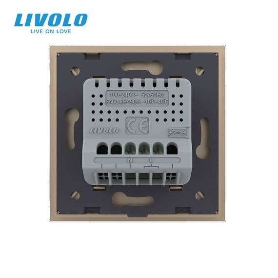 Термометр-гігрометр LIVOLO, 230В, золотий | Зображення 3