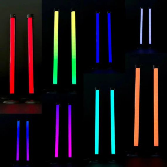 Світлодіодні панелі 25 см 2шт RGB з APP Smart від USB та пультом | Зображення 4