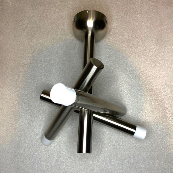 Потолочный светильник Paulmann Gala Traversa 3x10W, E14, 230V на три лампы, люстра металлическая серебристая | Зображення 1