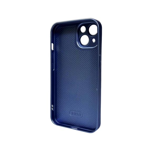 Чохол для смартфона AG Glass Matt Frame Color Logo for Apple iPhone 14 Navy Blue | Зображення 1