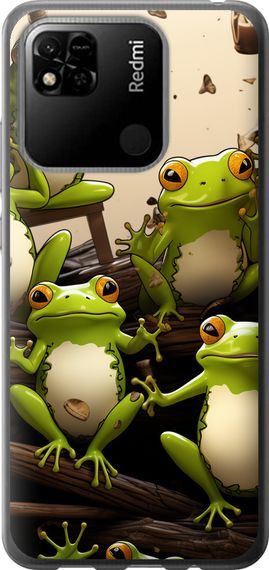 Чехол на Xiaomi Redmi 10A Жабки "5656u-2578-17620"