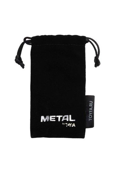 Анальная пробка Metal By Toyfa, металл, серебристая, с кристаллом цвета алмаз, 9,5 см, ø 3,5 см, 130  sexstyle | Зображення 3