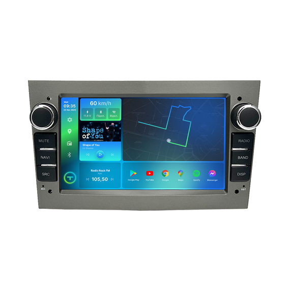 Штатна магнітола Torssen  Opel Vectra/Astra/Zafira/Antara F7432 Carplay DSP 4G grey