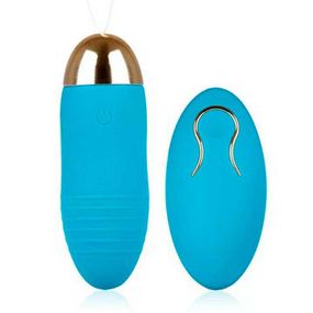 Яркое виброяйцо с Д/У USB - Голубой – Вибраторы