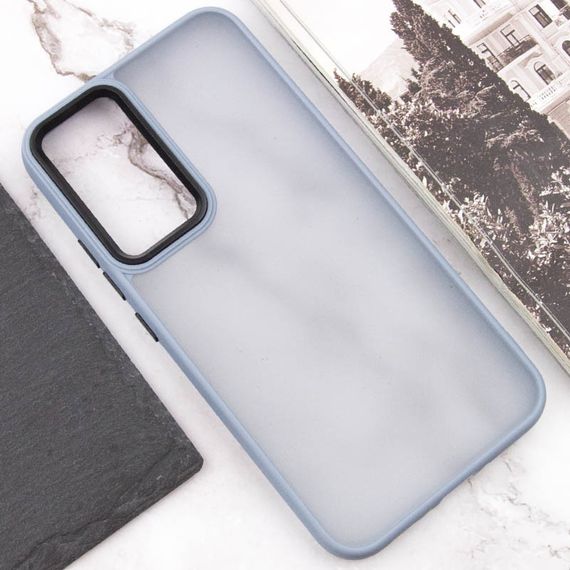 Чохол TPU+PC Lyon Frosted для Samsung Galaxy S24 Ultra Sierra Blue | Зображення 3
