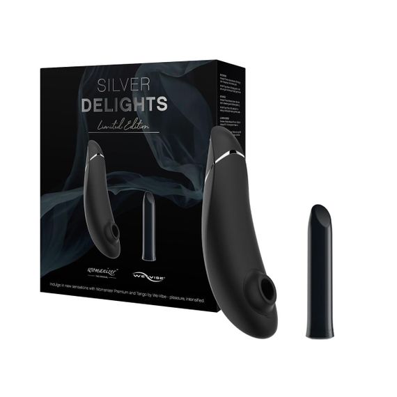 Преміальний подарунковий набір Silver Delights Collection: Womanizer Premium та We-Vibe Tango Sex Aura