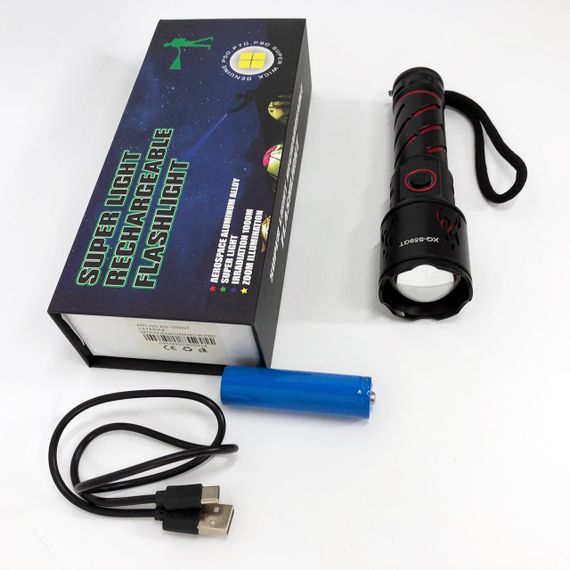 Пилозахищений ліхтар, Потужний ліхтарик для дому із зарядкою, Надпотужний ліхтар лід FQ-51 | Зображення 1