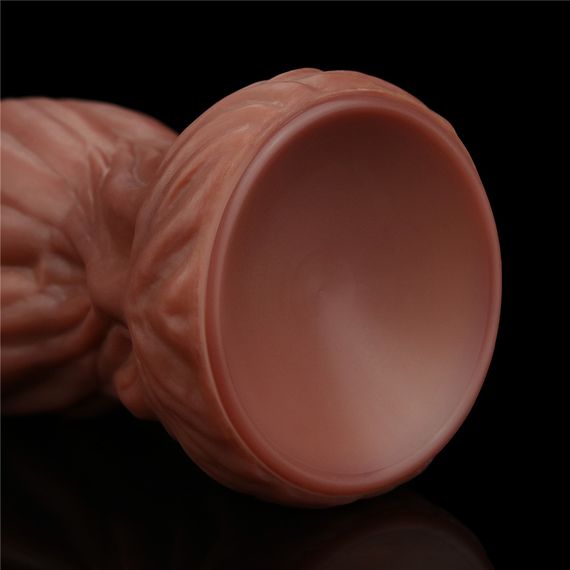 Фаллоимитатор - Dual-Layered Silicone Cock 9.5" Brown Sex Aura | Зображення 6