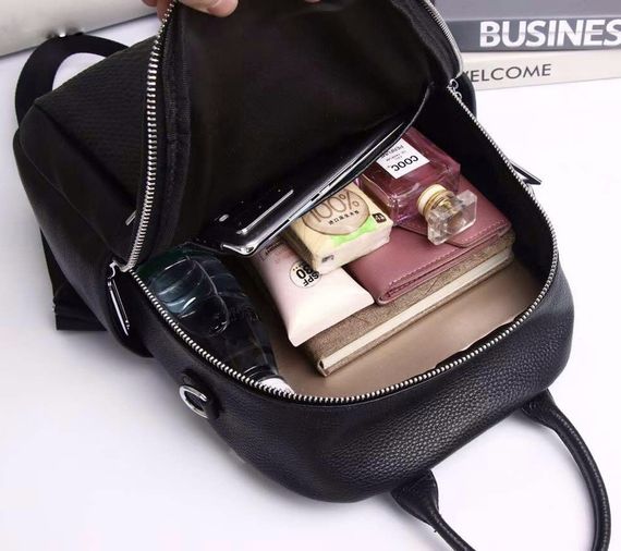 Стильний жіночий рюкзак шкіряний міський з ременцем 3551 | Зображення 3