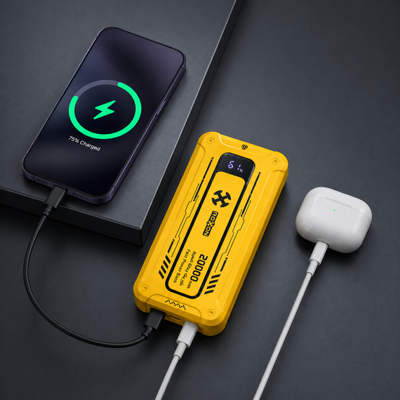 Зовнішній акумулятор Power Bank 20000 mAh 22.5W ROXON RO11 швидке заряджання для смартфонів і ґаджетів | Зображення 3