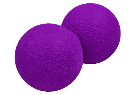 Масажний м'ячик EasyFit TPR подвійний 12х6 см фіолетовий (EF-2175-V) | Зображення 2
