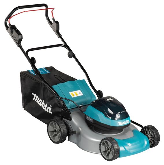 Газонокосарка акумуляторна Makita DLM466 BEO2 (46 см, 20-75 мм, 60 л, BL, LXT) | Зображення 1