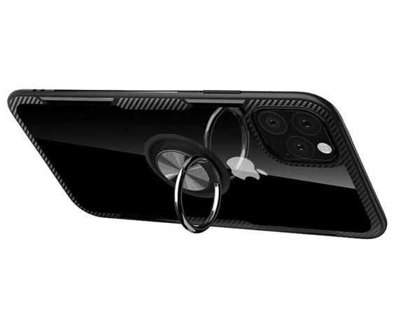 Чехол Primolux Ring Magnetic Stand для Apple iPhone 11 Pro - Black | Зображення 1
