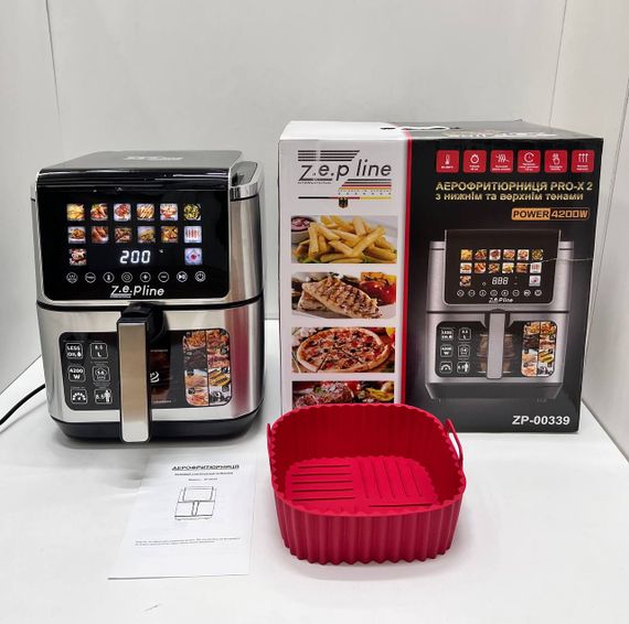 Фритюрница 13 л с двумя тенами 4200 Вт. Zepline ZP-00339 на 14 программ | Зображення 6