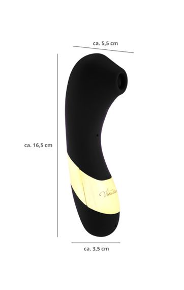 Вакуумно-хвильовий стимулятор клітора для орального сексу SECRET KISS + LICKER чорний (Застосунок НЕ sexstyle