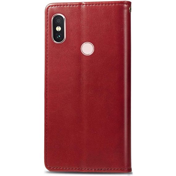 Шкіряний чохол-книжка GETMAN Gallant (PU) для Xiaomi Redmi Note 5 Pro / Note 5 (AI Dual Camera) Червоний | Зображення 2
