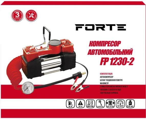 Компресор автомобільний Forte FP 1230-2 | Зображення 2
