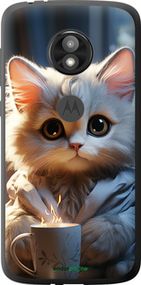 Чохол на Motorola Moto E5 Play Білий кіт "5646u-1429-2448"